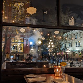 Water Street Cafe - View from our table - Italian Near Me - Vancouver, British Columbia Water Street Cafe - View from our table - Italian Near Me - Vancouver, British Columbia
