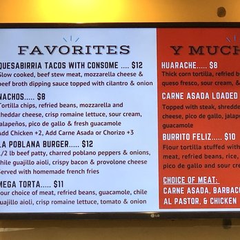 Boka Feliz - Right Side of Menu - Mexican Near Me - Denton, Texas