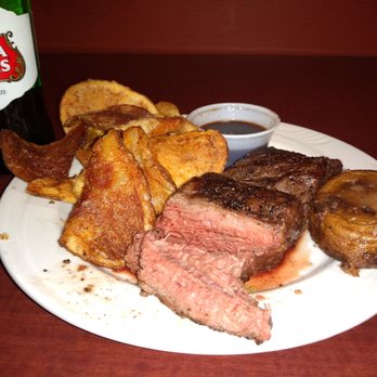 Echo & Rig - Ribeye cap stake with house potatoes chips and stuffed mushrooms all included with the stake - Steakhouses Near Me - Sacramento, California