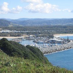 Muttonbird Island Nature Reserve - Harbour and town from Eastern Shore