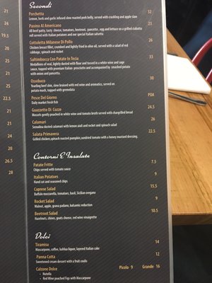 Menu photo 1 90 Secondi Melbourne, VIC