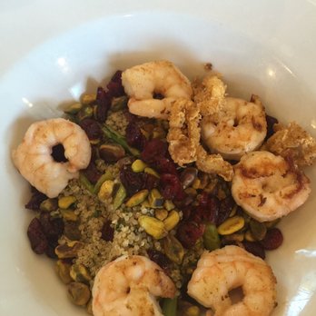 The Backyard - Shrimp salad with quinoa, asparagus, cranberries and pistachios. Yum! - New American Near Me - Milton, Delaware The Backyard - Shrimp salad with quinoa, asparagus, cranberries and pistachios. Yum! - New American Near Me - Milton, Delaware