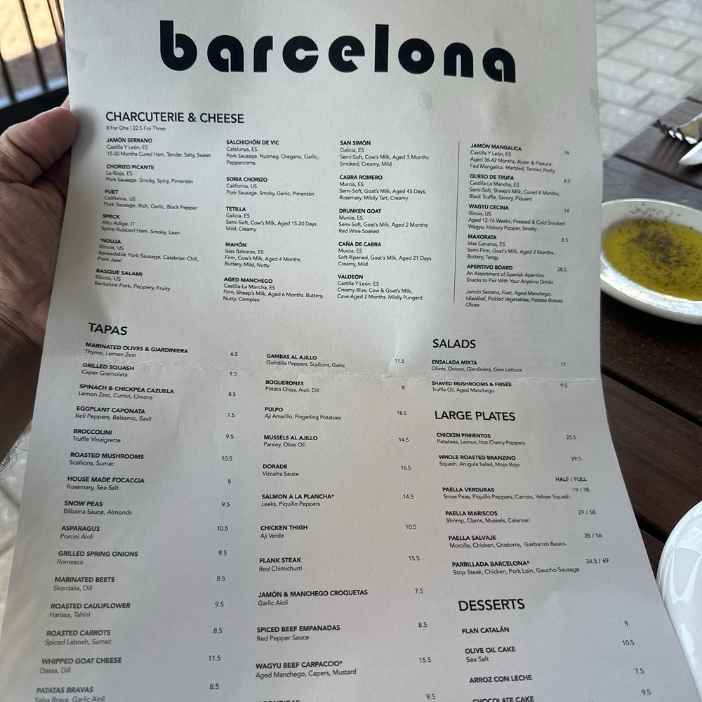 Barcelona Wine Bar - Menu - Tapas/Small Plates Near Me - Delray Beach, Florida