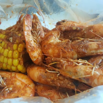 Crab Avenue - 1lb while shrimp in mild and Cajun mix with Corn! - Seafood Near Me - Glendale, California