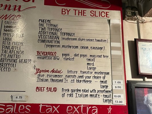 Menu photo 5 Bus Stop Pizza San Francisco, CA