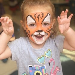 BrightPath Bridgetown Child Care Center - Tiger face painting!