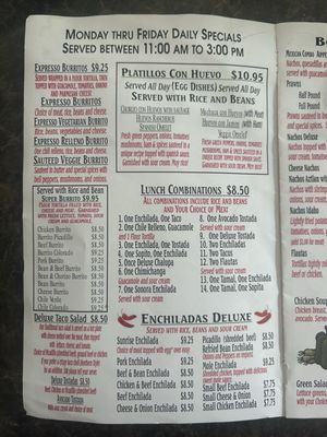 Menu photo 1 Aztlan Mexican Restaurant Reedsport, OR Menu photo 1 Aztlan Mexican Restaurant Reedsport, OR