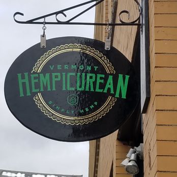 Vermont Hempicurean - a sign on the side of a building - Health Markets Near Me - West Brattleboro, Vermont Vermont Hempicurean - a sign on the side of a building - Health Markets Near Me - West Brattleboro, Vermont