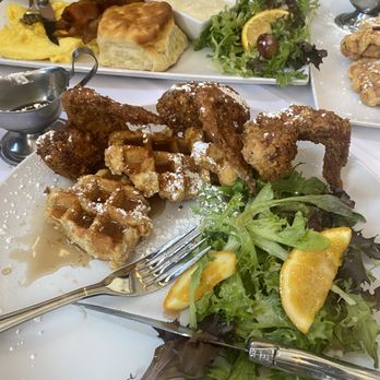 Cherokee Rose BBQ Bar & Kitchen - chicken and waffles - Desserts Near Me - Stone Mountain, Georgia
