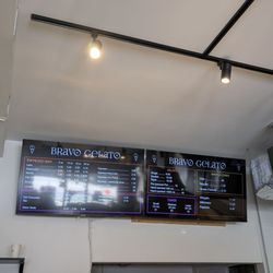 Bravo Gelato - Pricing board