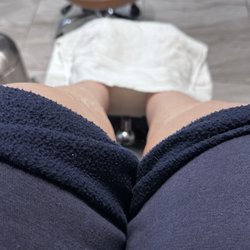 KS Nails & Spa - Me having the pedicure.