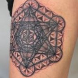Metatron's cube with the flower of life