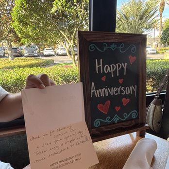 Seasons 52 - Little something for us celebrating with them! - New American Near Me - Jacksonville, Florida Seasons 52 - Little something for us celebrating with them! - New American Near Me - Jacksonville, Florida