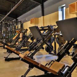 Three Olympic power racks, nine flat, incline, and decline bench press stations, and an HD Elite Rack for pull-ups, and much more.