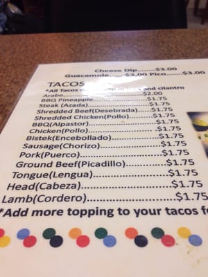 Menu photo 8 The Taco Shop Oxford, MS