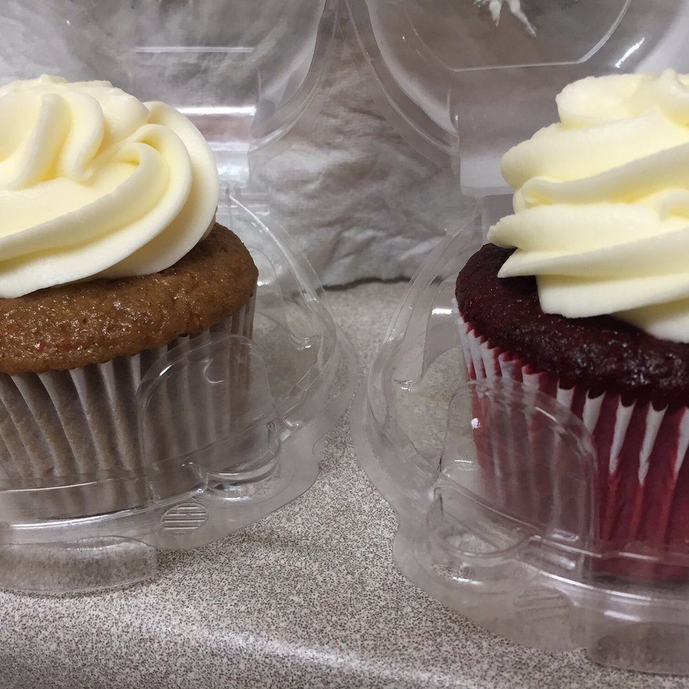 Carrot Cake & Red Velvet with oh so good Cream Cheese Frosting. Carrot Cake & Red Velvet with oh so good Cream Cheese Frosting.