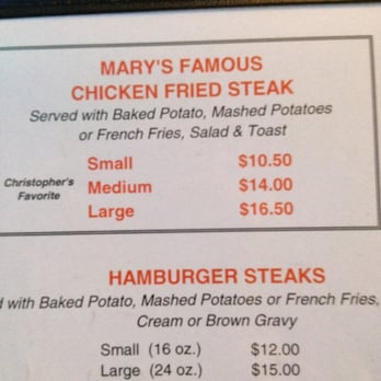 Mary's Cafe - Guess I'll have CFS. It already says its my favorite. - American Near Me - Strawn, Texas