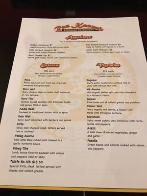 Menu photo 4 Ras Kassa's Ethiopian Restaurant Lafayette, CO Menu photo 4 Ras Kassa's Ethiopian Restaurant Lafayette, CO