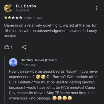 Bar Nun - Bars Near Me - Denver, Colorado Bar Nun - Bars Near Me - Denver, Colorado