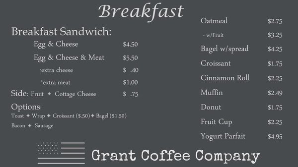 Menu photo 3 Grant Coffee Company Chester, VA Menu photo 3 Grant Coffee Company Chester, VA