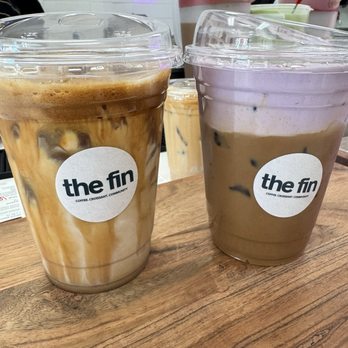 The Fin Coffee - Salted Honey Latte and Classic Vietnamese Iced Coffee topped with Taro Cold Foam - Coffee & Tea Near Me - Murrieta, California The Fin Coffee - Salted Honey Latte and Classic Vietnamese Iced Coffee topped with Taro Cold Foam - Coffee & Tea Near Me - Murrieta, California