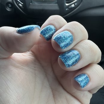 Lovely Nails - This was after the manager tried to fix. Lost a lot of length and they weren't finished. - Nail Salons Near Me - Hamden, Connecticut