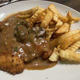 Chicken Jager Schnitzel