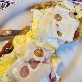 The Farmers Table - a plate of food with eggs and ham - American Near Me - Hamlin, New York The Farmers Table - a plate of food with eggs and ham - American Near Me - Hamlin, New York