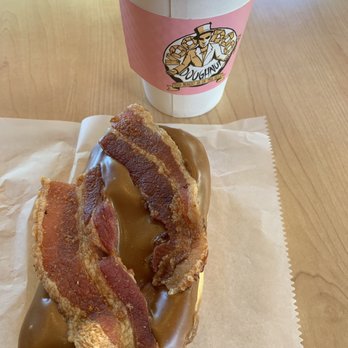 Voodoo Doughnut - Bacon Maple doughnut - Donuts Near Me - Portland, Oregon