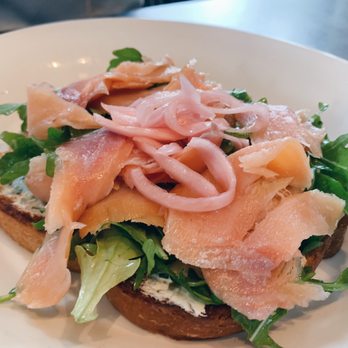 Stella San Jac - Smoked Salmon Bruschetta - New American Near Me - Austin, Texas Stella San Jac - Smoked Salmon Bruschetta - New American Near Me - Austin, Texas