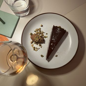 River Club - Salted chocolate tart - Lebanese Near Me - Washington, DC, District of Columbia River Club - Salted chocolate tart - Lebanese Near Me - Washington, DC, District of Columbia