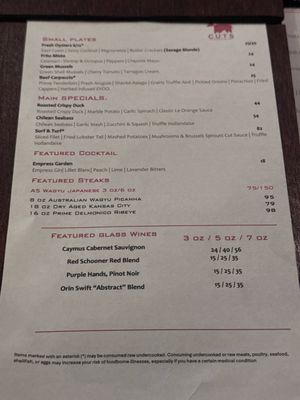 Menu photo 2 Cuts Steakhouse Suwanee, GA