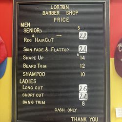 Lorton Barber Shop - Price