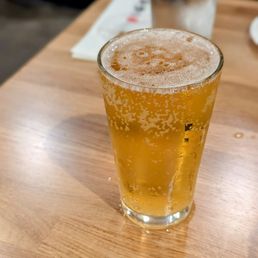 Sapporo draft ($5 during daily happy hour)
