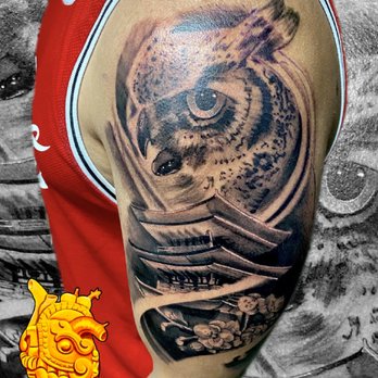 Golden Heart Tattoo Temple - Done by Elias Mora - Tattoo Near Me - Austin, Texas Golden Heart Tattoo Temple - Done by Elias Mora - Tattoo Near Me - Austin, Texas