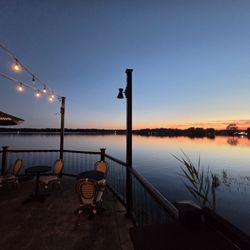 Lake Taco - Sunset from outside dining area at lake taco