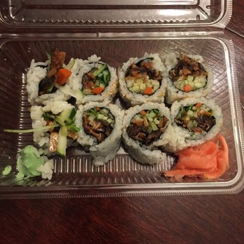Rice Things - Salmon skin roll and a jumbled mess that looks like it was put together by my 8 year old. - Japanese Near Me - Redondo Beach, California
