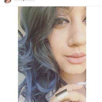 Pomp Salon - A blue for my birthday! Done By Vicki! - Hair Salons Near Me - Stockton, California
