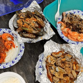 Shrimp Shack - Lava garlic shrimp, steamer clams, mussels, New York steak. - Seafood Near Me - Hauula, Hawaii Shrimp Shack - Lava garlic shrimp, steamer clams, mussels, New York steak. - Seafood Near Me - Hauula, Hawaii