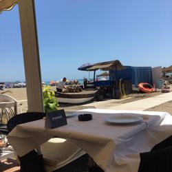 Restaurante Madrid Playa - They grill fish for the restaurant out on the beach!
