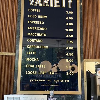 Variety Coffee Roasters - Menu - Coffee & Tea Near Me - New York, New York Variety Coffee Roasters - Menu - Coffee & Tea Near Me - New York, New York
