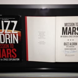 FastFrame Santa Monica - Custom Frame Shop - Framed book and book cover, Buzz Aldrin.
