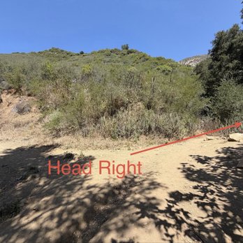 Hot Springs Canyon Trailhead - For me, this was the first confusing fork.  Head right here. - Hiking Near Me - Montecito, California