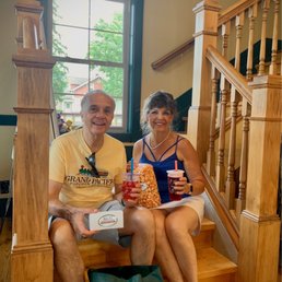 Having fun drinking our first Boba tea. Having fun drinking our first Boba tea.