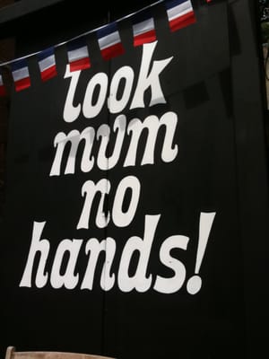 Look mum no hands! by null