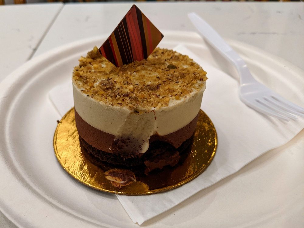 Pistachio Mousse cake Yelp