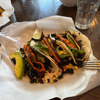 Village Social - Kitchen & Bar - Crispy Kale & Avocado Tacos - New American Near Me - Rye, New York