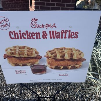 Chick-fil-A - Sign - Fast Food Near Me - Marlton, New Jersey Chick-fil-A - Sign - Fast Food Near Me - Marlton, New Jersey