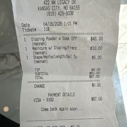 Overpaid for a dip . Won't come back here ever again . I did leave the lady a tip even though I think she just scammed me .
