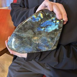 Found this beautiful labradorite piece! ...or perhaps it found me. Lovely little spot to check out if you are ever in the area.